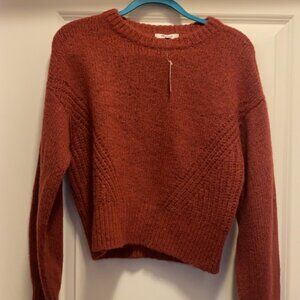 NWT Madewell Cropped Pink/Berry colored Sweater